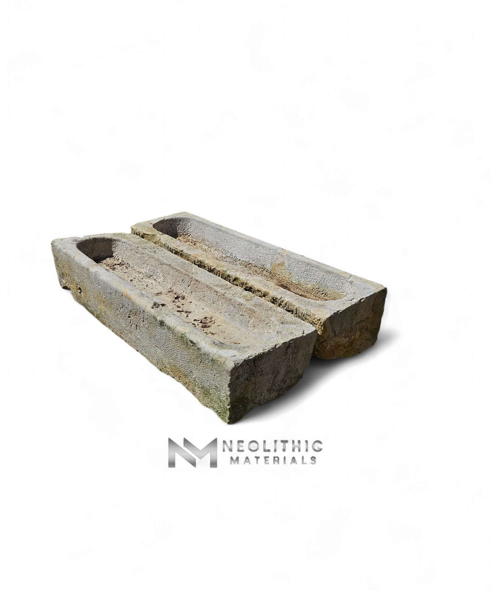 French Antique 19th Century Limestone Trough - Image 2